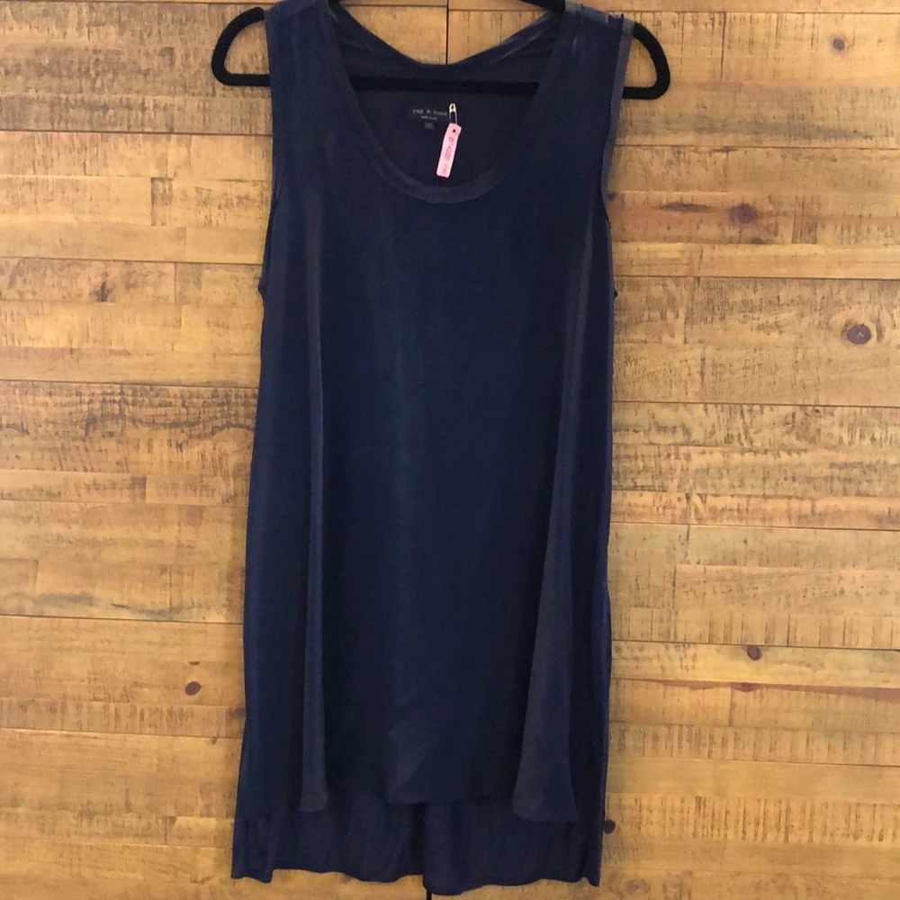 rag & bone Navy Silk Dress, 10